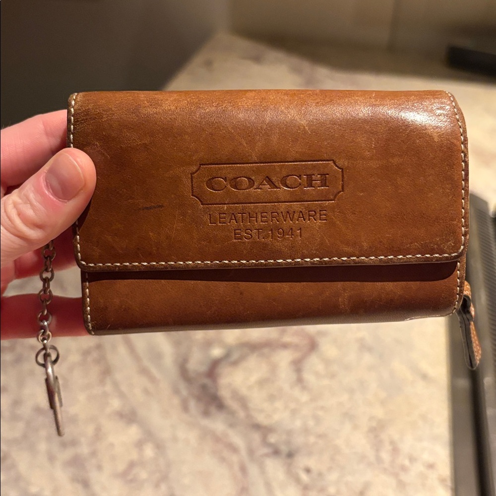 Coach Brown Leather Wallet - Picture 7 of 10